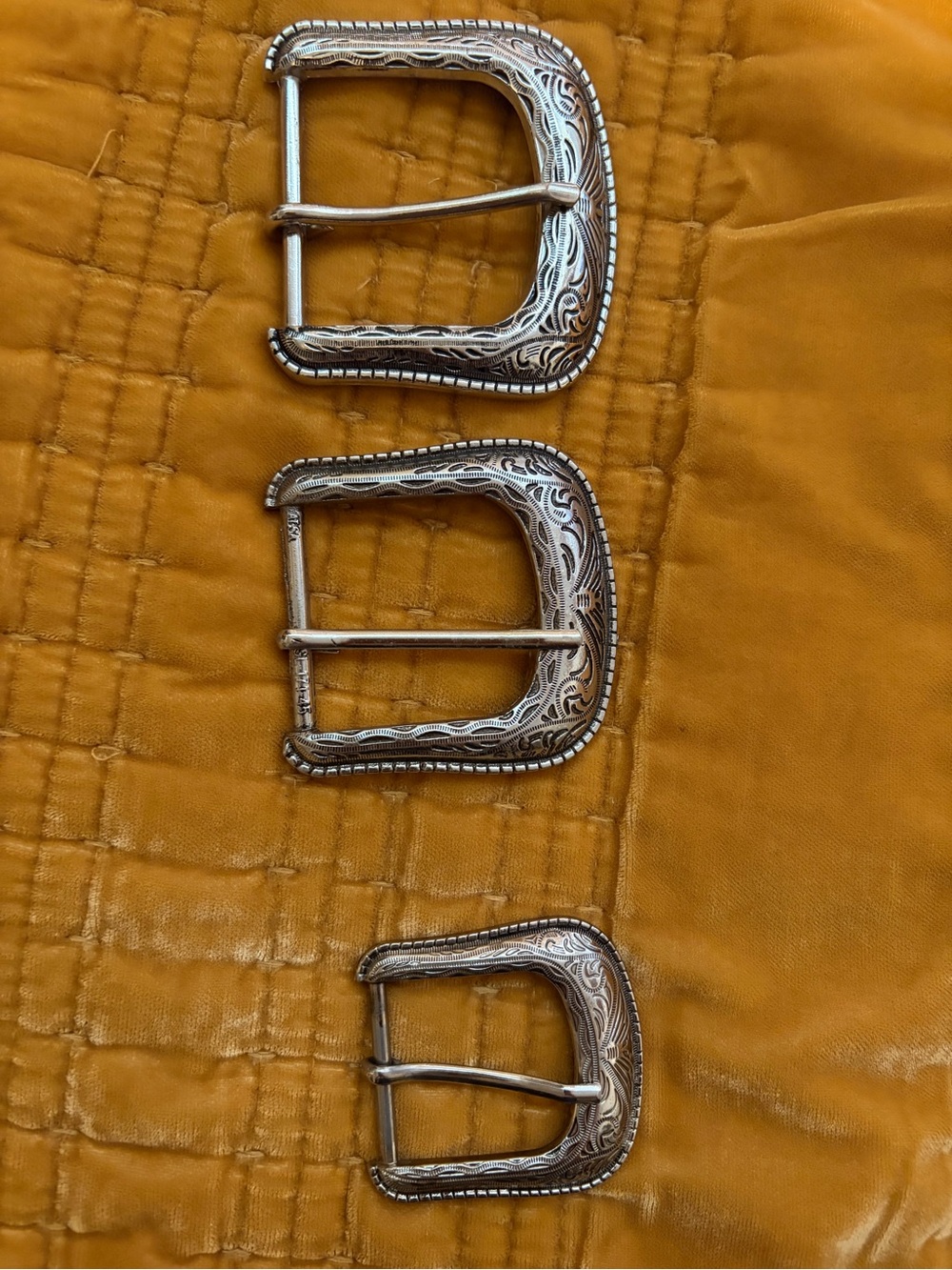 Women's Silver Western Buckle Belt Hardware - Silver Buckles